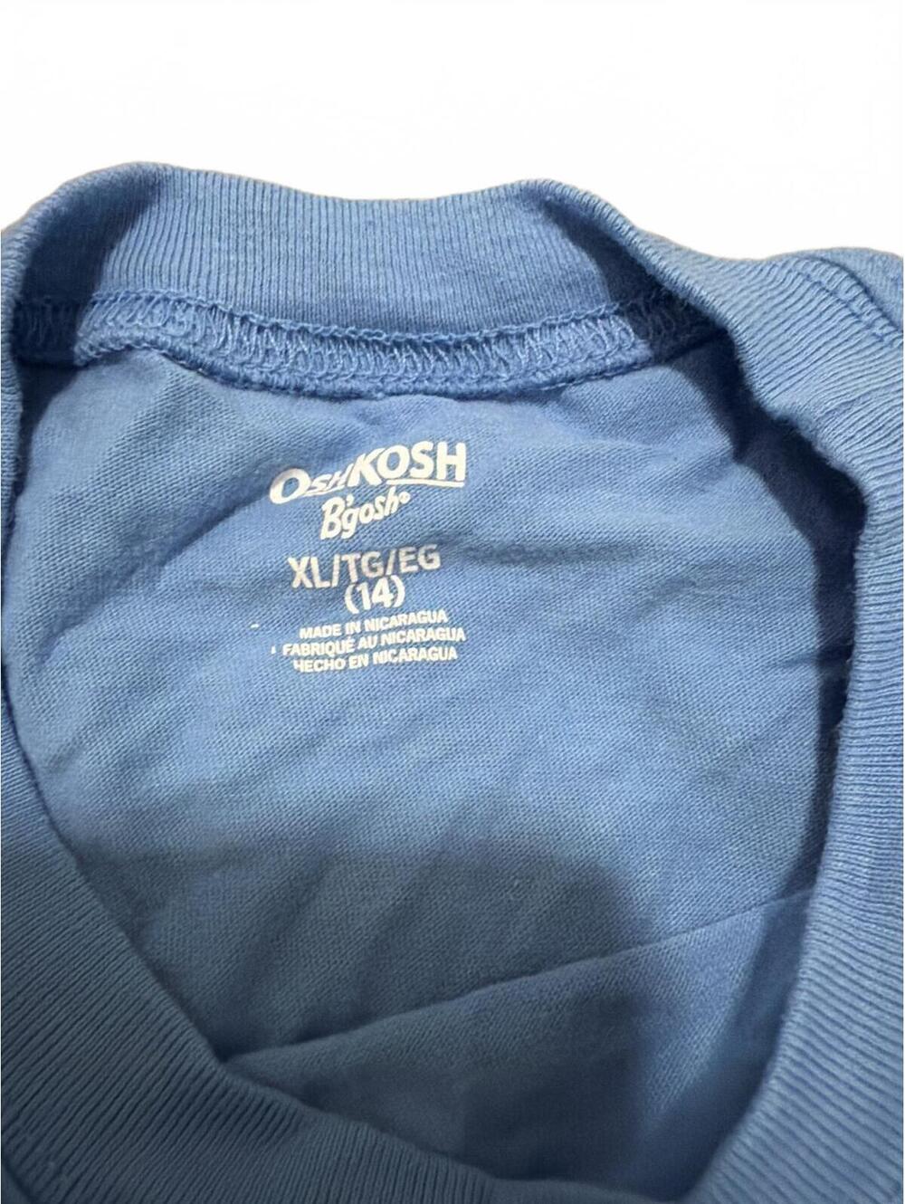 OshKosh B'gosh Boys Blue Graphic Tee XL - Picture 2 of 3